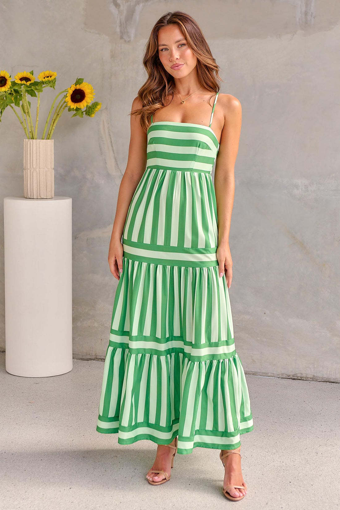 Robe Longue d'Été à Rayures – Élégance & Confort !